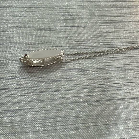 ROBERTO COIN Princess Marquise Pendant Necklace in 18K White Gold - Picture 5 of 8